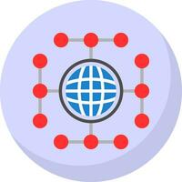 Global network Vector Icon Design