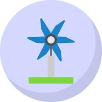 Wind Turbine Vector Icon Design