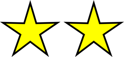 Star logo review PNG