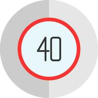 Speed Limit Vector Icon Design