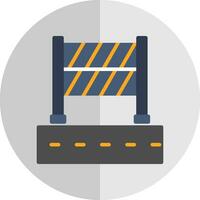 Road Block Vector Icon Design