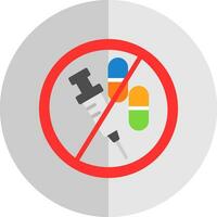 No Drugs Vector Icon Design