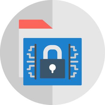 diseño de icono de vector de cifrado de datos