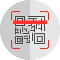 qr código escanear vector icono diseño