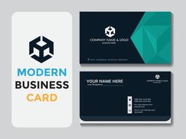 Vector modern business card template for your project