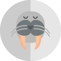 Walrus Vector Icon Design