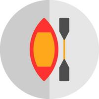 Canoe Vector Icon Design