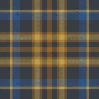 Plaid check pattern. Seamless fabric texture. Tartan textile print. vector