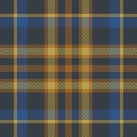 Plaid check pattern. Seamless fabric texture. Tartan textile print. vector