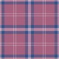 Plaid seamless pattern in red. Check fabric texture. Vector textile print.