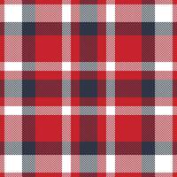 Plaid check pattern. Seamless fabric texture. Tartan textile print. vector