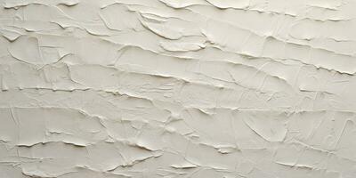 Generative AI, Closeup of impasto abstract rough white art painting texture photo