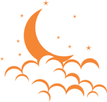 Luna concetto trasparenza png