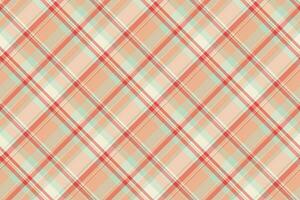 Plaid check fabric of vector tartan seamless with a texture textile background pattern.
