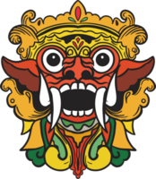 Barong traditional mask png