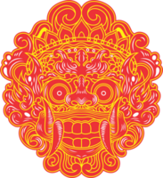 Barong traditional mask png