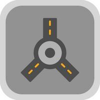 Roundabout Vector Icon Design