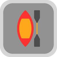 Canoe Vector Icon Design