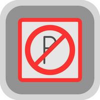 No Parking Vector Icon Design