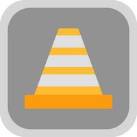 Traffic Cone Vector Icon Design