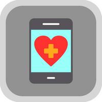 Health App Vector Icon Design