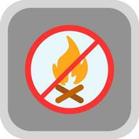 No Fire Allowed Vector Icon Design