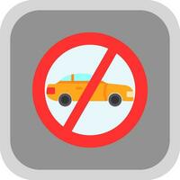 No Overtaking Vector Icon Design