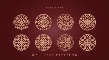 Chinese traditional decorative pattern vector