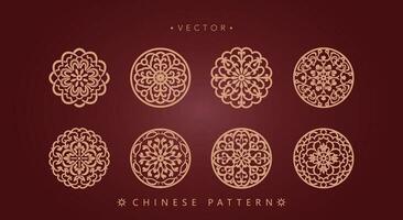 Chinese traditional decorative pattern vector