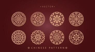 Chinese traditional decorative pattern vector