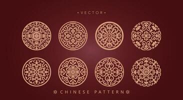 Chinese traditional decorative pattern vector