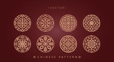 Chinese traditional decorative pattern vector