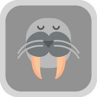 Walrus Vector Icon Design