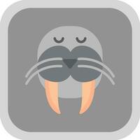 Walrus Vector Icon Design