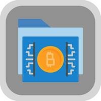 Bitcoin storage Vector Icon Design