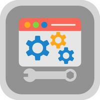 Web maintenance Vector Icon Design