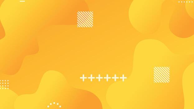 yellow gradient dynamic fluid shapes abstract background vector