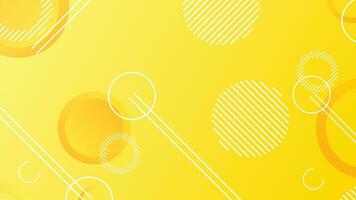 Yellow dynamic abstract composition gradient background vector