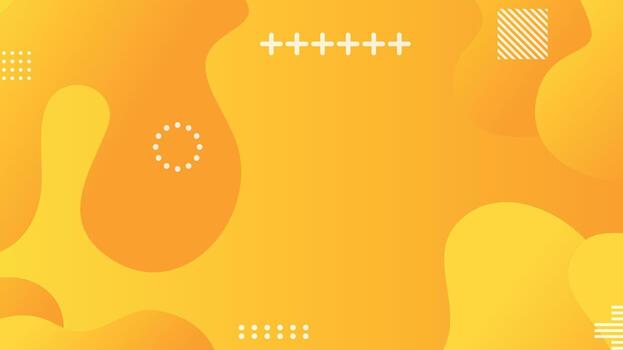 yellow gradient dynamic fluid shapes abstract background vector