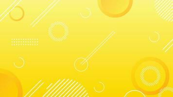 Yellow dynamic abstract composition gradient background vector