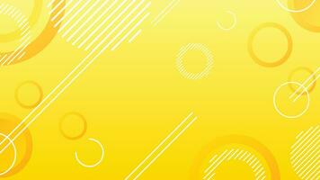 Yellow dynamic abstract composition gradient background vector