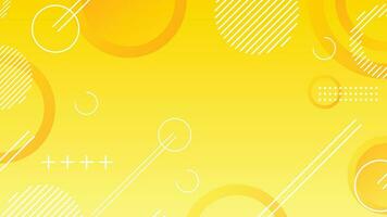 Yellow dynamic abstract composition gradient background vector