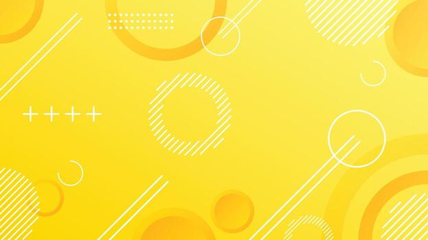 Yellow dynamic abstract composition gradient background vector