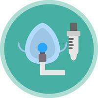 Oxygen Mask Vector Icon Design