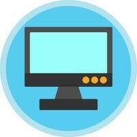 Tv monitor Vector Icon Design