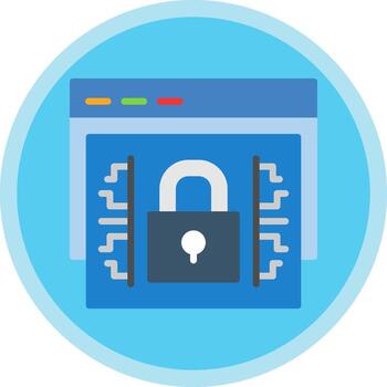 Web encryption Vector Icon Design