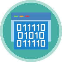 Binary code Vector Icon Design