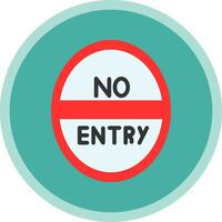 No entrada vector icono diseño