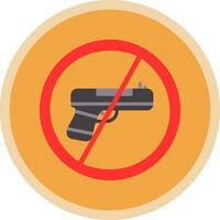 No Weapons Vector Icon Design