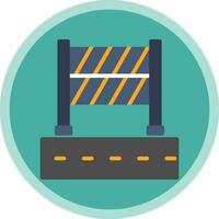 Road Block Vector Icon Design